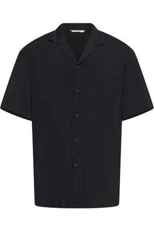 Gabba Jens Over Resort Yari Ss Tops Shirts Short-sleeved Shirts Black
