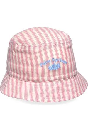 MANGO Striped Bucket Hat Accessories Headwear Hats Bucket Hats Pink