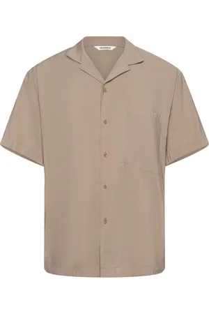 Gabba Jens Over Resort Yari Ss Tops Shirts Short-sleeved Shirts Beige