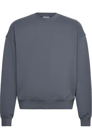 Weekday Boxy Terry Sweatshirt Tops Sweat-shirts & Hoodies Sweat-shirts Navy