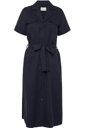GANT Reg Pocket Dress Polvipituinen Mekko Navy