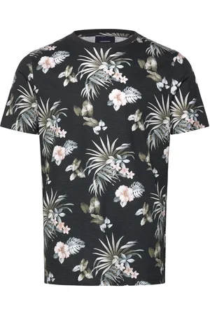 Lindbergh Slub Aop Tee S/S Tops T-shirts Short-sleeved Multi/patterned