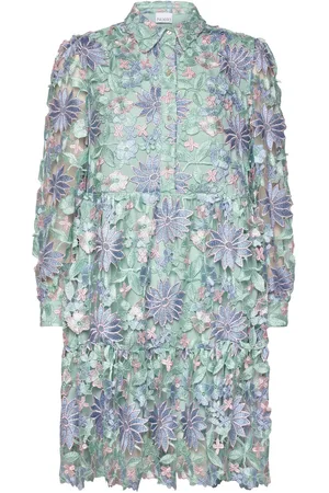 Noella Star Ls Dress Lyhyt Mekko Blue
