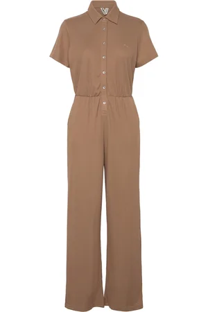 Roxy Blue Side Of The Sky Sport Women Sport Clothing Sports Tops & T-shirts Sport Jumpsuits & Bodies Beige