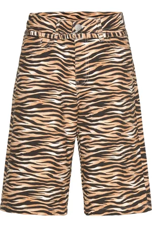 Monki Low Rise Cargo Cotton Twill Jorts Bottoms Shorts Casual Shorts Multi/patterned