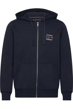 Tommy Hilfiger Hilfiger Stack Hoody Zt Tops Sweat-shirts & Hoodies Hoodies Navy