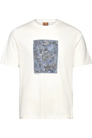MOS MOSH Gallery Mmgriver Sun Tee Tops T-shirts Short-sleeved White