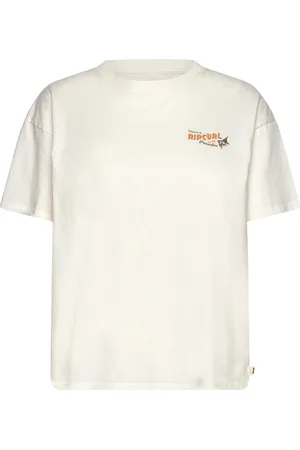 Rip Curl Cala Vadella Relaxed Tee Sport Sport Clothing Sports Tops & T-shirts Sport T-shirts Cream