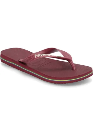 Havaianas Hav Brazil Logo Shoes Summer Shoes Sandals Flip Flops Burgundy