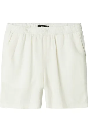 LMTD Nlnfinen Shorts Noos Bottoms Shorts Sweat Shorts White