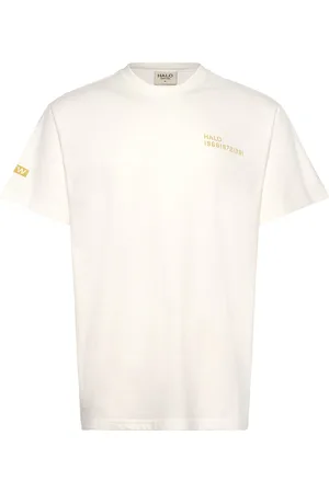 Black Halo Graphic T-Shirt Sport T-shirts Short-sleeved White