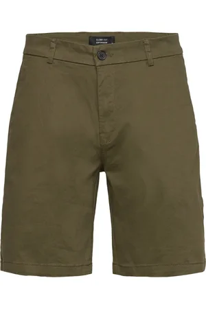 Clean Cut Milano Twill Shorts Bottoms Shorts Chinos Shorts Green