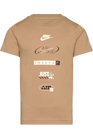 Nike Te-S/S Tee Sport T-shirts Short-sleeved Beige