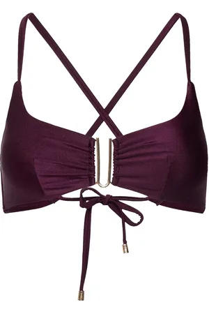 Hunkemöller Costa Croptop Swimwear Bikinis Bikini Tops Bandeau Bikinitops Purple