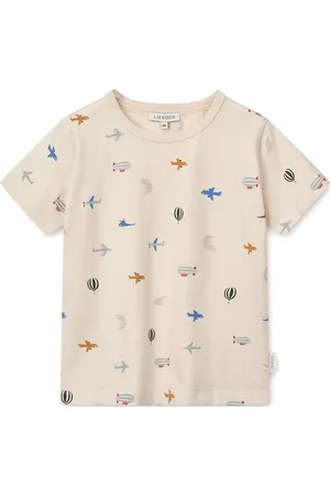Liewood Apia Printed Shortsleeve T-Shirt Tops T-shirts Short-sleeved Beige
