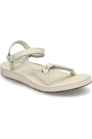 Teva Original Universal Slim Leather Matalapohjaiset Sandaalit Cream