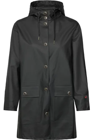 BUSNEL Britte Raincoat Designers Rainwear Rain Coats Black