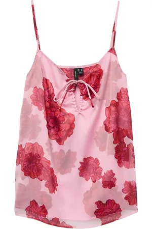 VERO MODA Vmthilda Teora Sl Singlet Wvn Ga Ce Tops T-shirts & Tops Sleeveless Pink