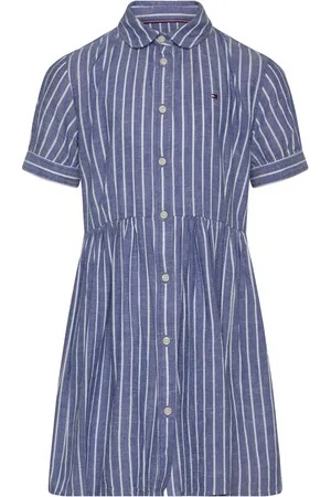 Tommy Hilfiger Striped Dress Ss Dresses & Skirts Dresses Casual Dresses Short-sleeved Casual Dresses Blue