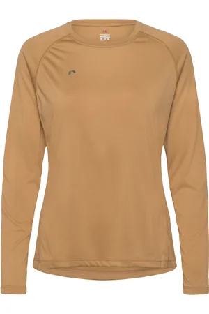 Newline Nwlbeat W T-Shirt L/S Sport Women Sport Clothing Sports Tops & T-shirts Sport Long Sleeve Tops Brown