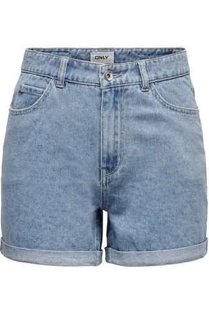 ONLY Onlvega Hw Mom Dnm Shorts Noos Bottoms Shorts Denim Shorts Blue