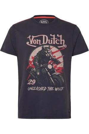 Von Dutch T-Shirt Wolf Navy Tops T-shirts Short-sleeved Navy