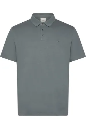 Calvin Klein Ss Supima Chest Emb Polo Tops Polos Short-sleeved Green