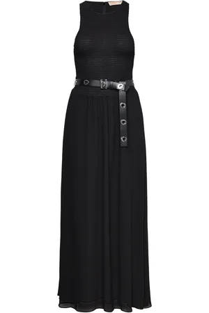 Michael Kors Smocked Maxi Dress Maksimekko Juhlamekko Black
