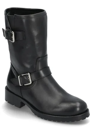 Rabens Saloner Biker Boot - Mela Designers Boots Ankle Boots Ankle Boots With Heel Black Rabens Sal R
