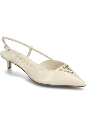 Guess Jesson2 Shoes Sling Backs Heeled Slingbacks Cream