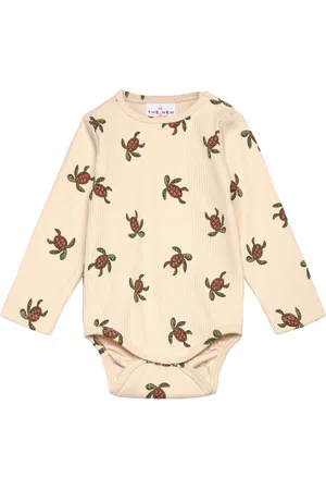 The New Tnsbowen L_S Rib Body Bodies Long-sleeved Cream