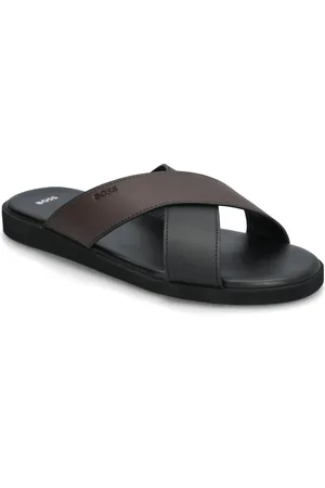 HUGO BOSS Darrel_Slid_Crpu Shoes Summer Shoes Sandals Pool Sliders Black