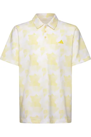 adidas B Script Polo Sport T-shirts Polo Shirts Short-sleeved Polo Shirts Yellow