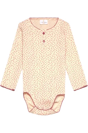 The New Tnsbodette L_S Pointelle Body Bodies Long-sleeved Pink