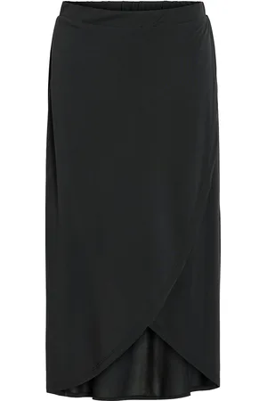 VILA Vimodala Hw Wrap Skirt - Noos Skirts Maxi Skirts Black