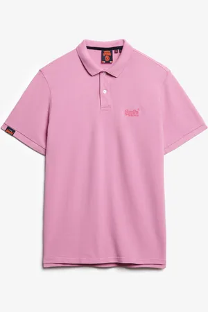 Superdry Vint Destroy Polo Tops Polos Short-sleeved Pink
