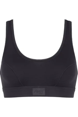 Sloggi Double Comfort T Top Lingerie Bras & Tops Soft Bras Tank Top Bras Black