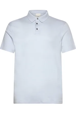 Calvin Klein Ss Supima Chest Emb Polo Tops Polos Short-sleeved Blue