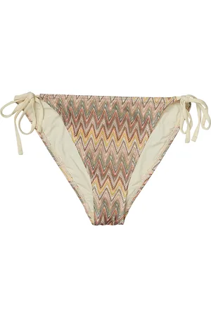 Beck Söndergaard Amber Baila Bikini Tanga Swimwear Bikinis Bikini Bottoms Side-tie Bikinis Cream