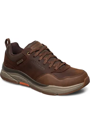 Skechers Mens Relaxed Fit Benago - Waterproof Matalavartiset Sneakerit Tennarit Brown