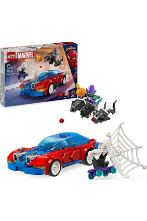 LEGO Wear Spider-Mans Racerbil Og Venom Green Goblin 76279 Toys Toys Super Heroes Multi/patterned