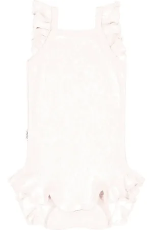 Gugguu Baby Rib Romper Bodysuits Short-sleeved Pink