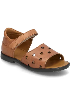 ANGULUS Sandals - Flat - Open Toe - Op Shoes Summer Shoes Sandals Brown