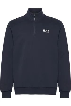 EA7 Sweatshirt Tops Knitwear Half Zip Jumpers Navy