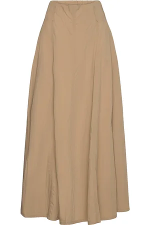 Lindex Skirt Anja Polvipituinen Hame Beige