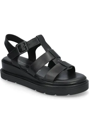 Tamaris Women Sandals Shoes Sandals Flat Sandals Black