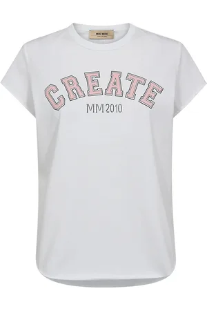 Mos Mosh Mmcelli O-Ss Tee Tops T-shirts & Tops Short-sleeved White