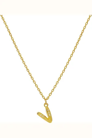 Maanesten Alphabet Accessories Jewellery Necklaces Dainty Necklaces Gold
