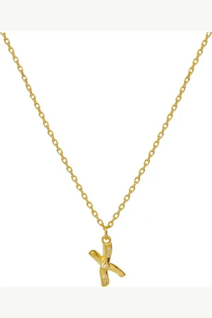 Maanesten Alphabet Accessories Jewellery Necklaces Dainty Necklaces Gold