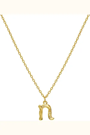 Maanesten Alphabet Accessories Jewellery Necklaces Dainty Necklaces Gold